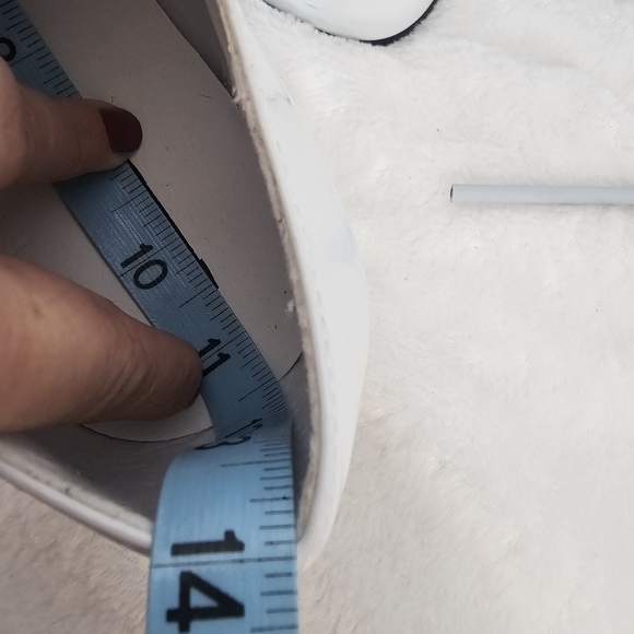 1031 Mens White 3" Heel Platform Lace Up Disco Pimp Shoes SIZE 11/12 - Picture 11 of 11